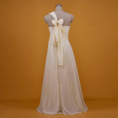 [Final Sale] Light Champagne Convertible Chiffon Bridesmaid Dress CHRIS - RongMoon