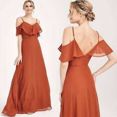 Burnt Orange CONVERTIBLE Bridesmaid Dress-ZOLA - RongMoon