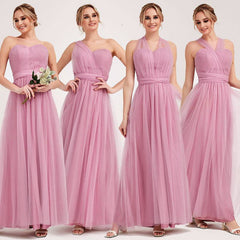 Dusty Rose MULTI WAY Sweetheart Tulle Bridesmaid Dress-ALICE - RongMoon