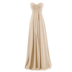 [Special Colors] Chiffon Strapless High Waist Bridesmaid Dress-Leela - RongMoon