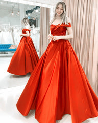 Off The Shoulder Satin Formal Dress