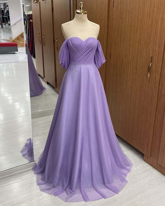 Enchanted A-line Tulle Off Shoulder Dress
