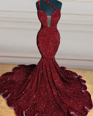 Mermaid Velvet Sequin One Shoulder Dress