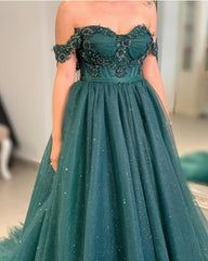 Sparkly Ball Gown Sweetheart Corset Lace Embroidery Dress - RongMoon