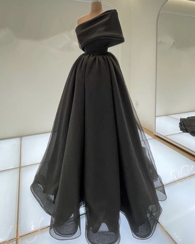 Sexy Long One Shoulder Prom Dresses