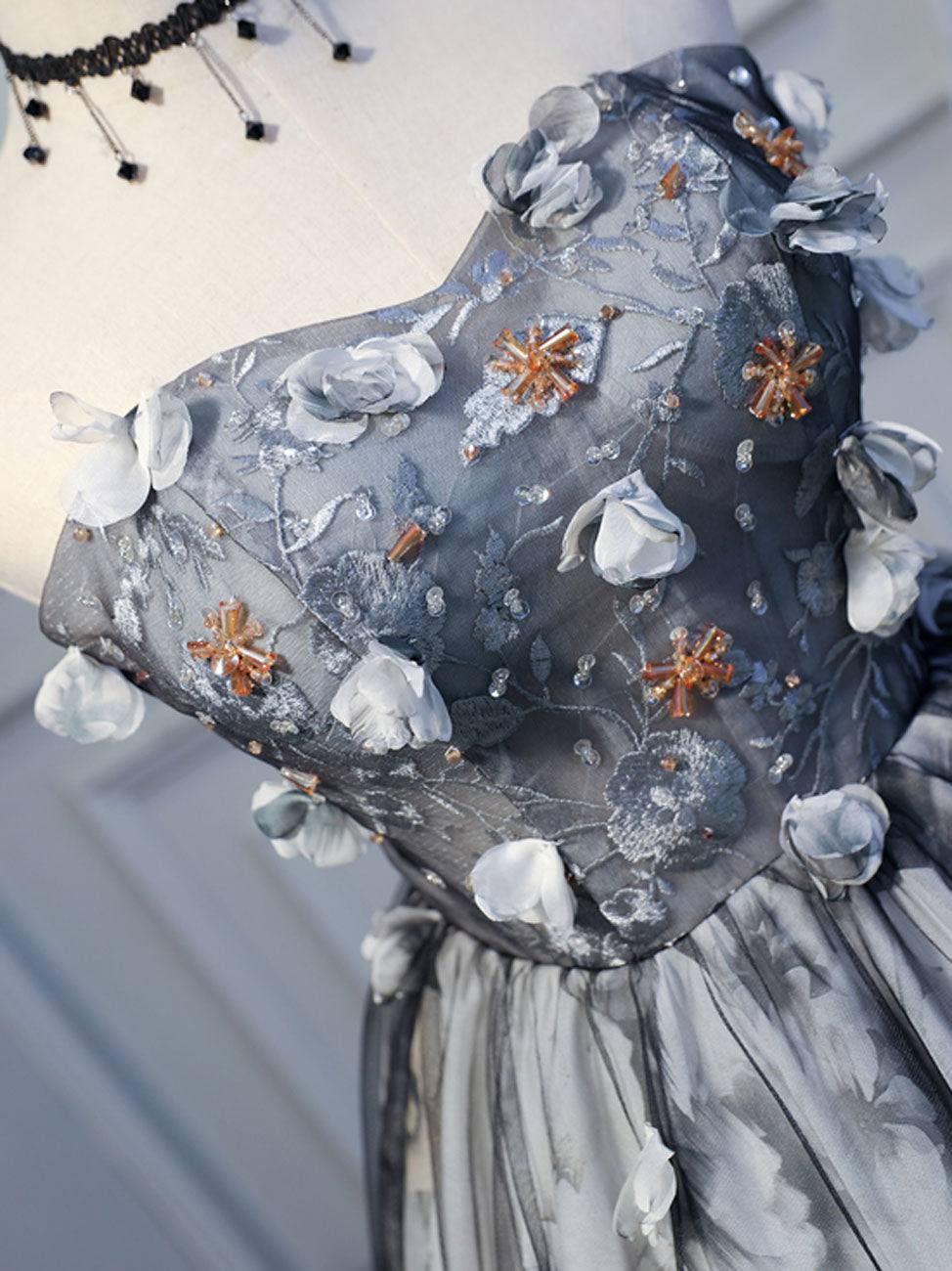 Black Short Prom Dresses, Black Cute Puffy Homecoming Dresses - RongMoon