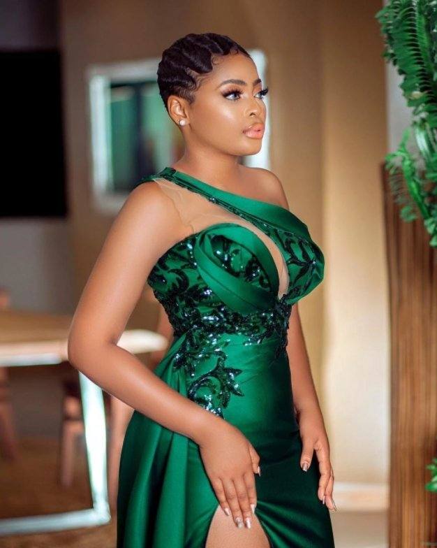 Green South African Prom Dresses Mermaid One-shoulder Appliques Slit Sexy Long Robe De Soiree Prom Gown Evening Dresses - RongMoon