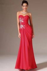 Red Evening Dresses Mermaid Sweetheart Chiffon Lace Plus Size Long Formal Party Evening Gown Prom Dresses Robe De Soiree - RongMoon