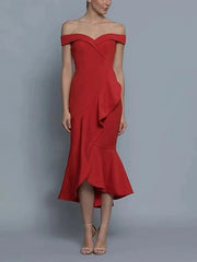 A-Line Bridesmaid Dress Halter Neck Sleeveless Beautiful Back Floor Length Chiffon with Ruching - RongMoon