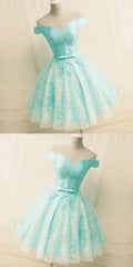 A-line Homecoming Dresses With Lace Appliques   cg17481