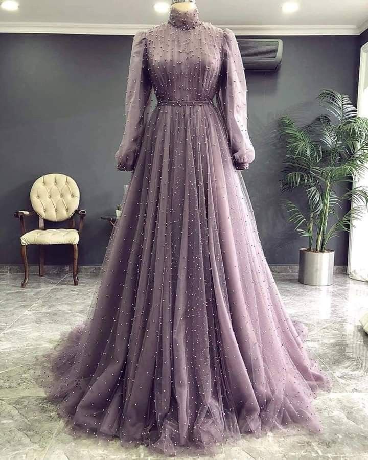 2021 A-Line Long Sleeves LongProm Dresses   cg20654