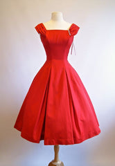 Robe de bal Vintage des années 1950, robe de soirée rouge, Mini robe de Cocktail courte, robes de soirée, cg23650