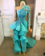 Green Long Mermaid Prom Dress Evening Gowns      cg24771