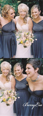 Convertible Short Grey Jersey Bridesmaid Dresses - RongMoon