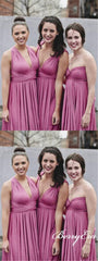Short Rose Convertible Bridesmaid Dresses - RongMoon