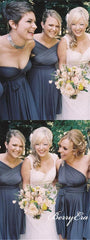 Convertible Short Grey Jersey Bridesmaid Dresses - RongMoon